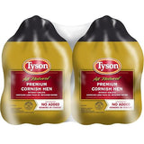 Tyson All Natural Premium Cornish Hen (Twin Pack), 44 oz. (Frozen)