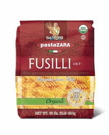 PASTA ZARA - Fusilli - Organic - 100% Italian Pasta, Made with Durum Wheat Semolina Flour, Non GMO, Kosher (1 LB. BAG) - Consistently al Dente.