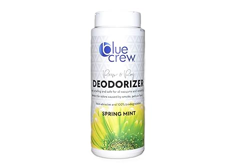 Blue Crew Carpet Room & Rug Deodorizer Spring Mint Scent Safe for all vacuums and carpeting Safe for Pets Biodegradable