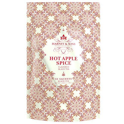 Harney & Sons Hot Tea Sachets, Apple Spice 50 Count