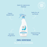 AspenClean | Glass Spray Cleaner | Streak-Free Window & Mirror Cleaner | Multi-Surface Cleaner| Non - Toxic | 100% Natural | EWG Verified | Pack of 2