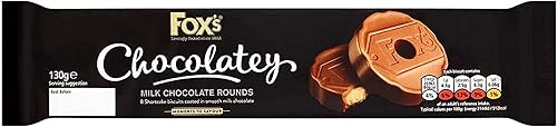 Fox's Biscuits Chocolatey Milk Chocolate Rounds, 130g