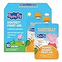 Tastelli Peppa Pig Kids Squeezy Fruit Gel - Mango Flavor - No Artificial Sweeteners or Flavors, Made with Real Fruit Juice, Fiber-Rich Prebiotic Gut