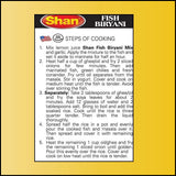 Shan Fish Biryani Recipe and Seasoning Mix 1.76 oz (50g) - Spice Powder for Spicy Fish Layered Pilaf - Suitable for Vegetarians - Airtight Bag in