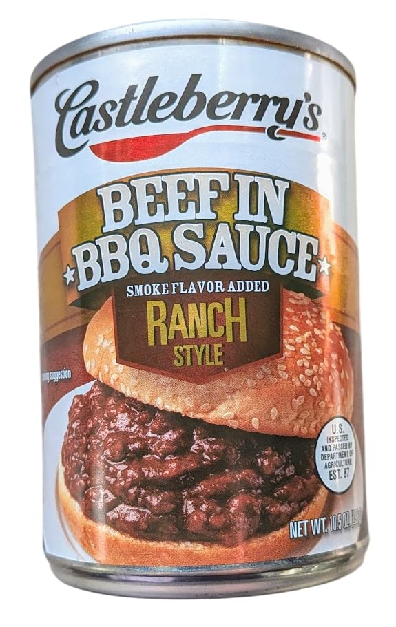 Castleberrys Beef in BBQ Sauce, Ranch Style 10.5 oz