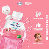 Mogu Mogu Lychee Juice Drink with Nata de Coco (Coconut Jelly) - Chewy Fruit Beverage for Kids & Adults, 6 Pack Bottles, 10.82 fl oz Each