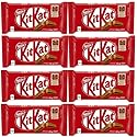 KITKAT Milk Chocolate 4-Finger Wafer Bars 4-Pack 8 x 45g, (8 full size bars)