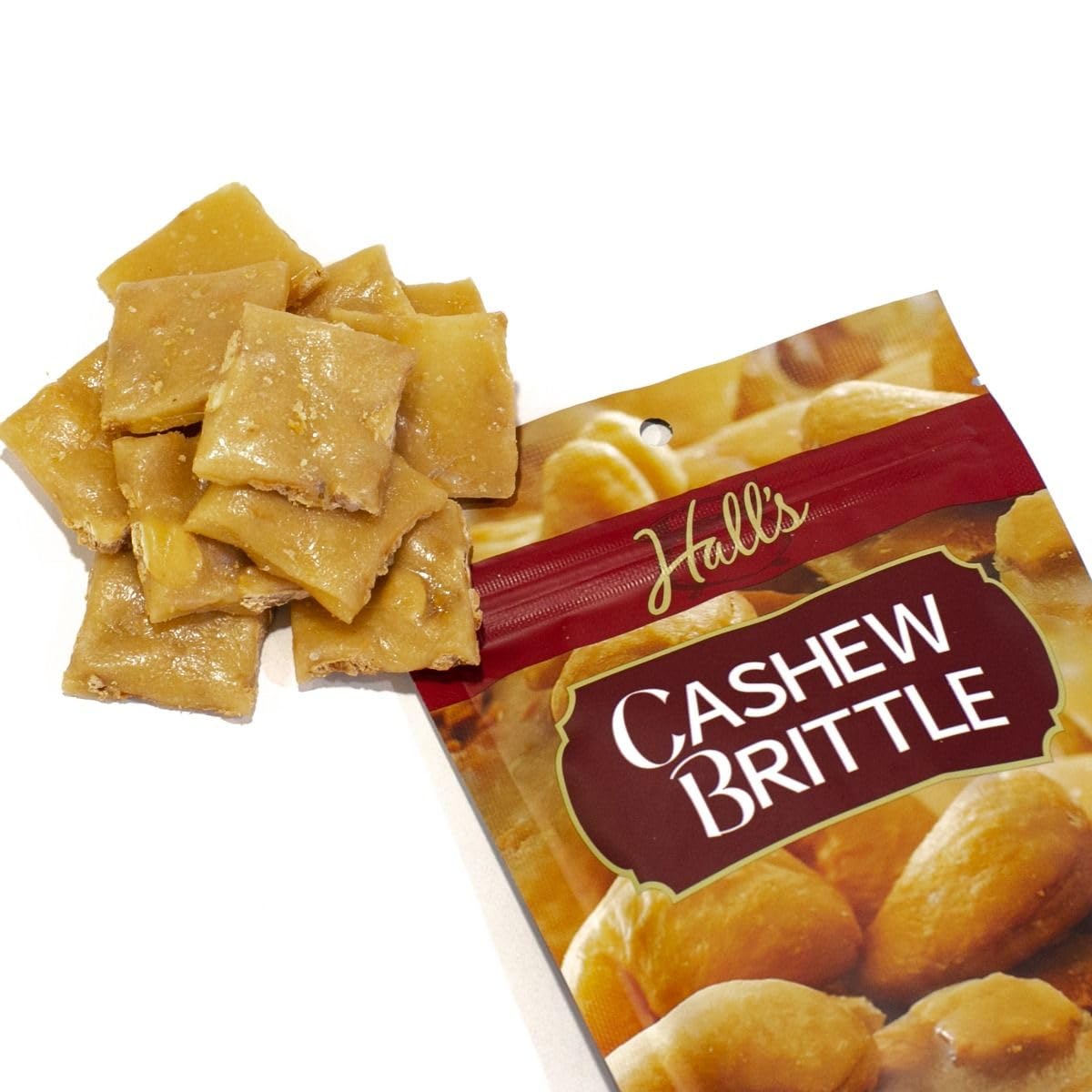 Cashew Brittle Snack Bags, 3.5 oz (5 count)