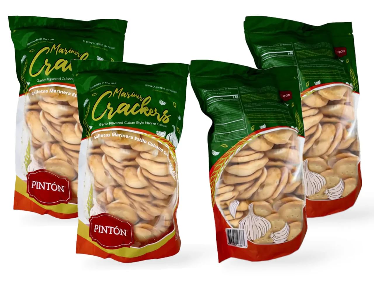 Fresh Wheat Crackers, Round Crunchy Thins, Lightly Salted Baked Snack, Crispy & Ideal for Dips and Charcuterie Boards | PINTON | 7 oz - Pack of 4