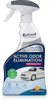 Refresh Your Car! E300863600 Active Odor Elimination 16.2 oz Trigger Spray, Grapefruit