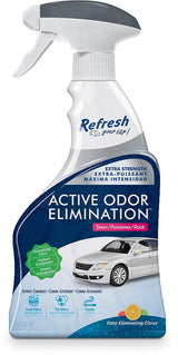 Refresh Your Car! E300863600 Active Odor Elimination 16.2 oz Trigger Spray, Grapefruit