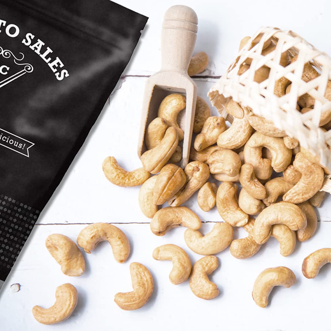 Presto Sales Cashew, "Fresh off the tree" Whole Roasted Salted 16 oz. | Awesome, Great for all ages, Vegan Friendly, Natural Healthy Snack, Delicious