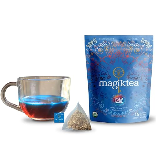 Magiktea, Palo Azul, 15 Plant-Based Tea Bags, USDA Organic, Kidneywood, Caffeine-Free