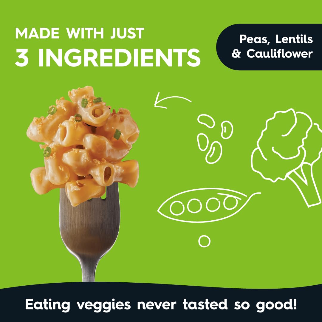 Veggiecraft Farms Elbow Pasta - NEW IMPROVED RECIPE - Protein Cauliflower Pasta with Lentils and Peas, High Protein Macaroni Noodles, Low-Carb