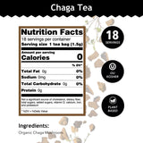 Buddha Teas - Chaga Tea - Organic Herbal Tea - For Cognitive Balance & Overall Health - With Chaga Mushroom, Antioxidants & B Vitamins - Caffeine Free