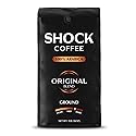 Shock Coffee Ground, The Strongest Caffeinated All-Natural Coffee, Up to 50% more Caffeine. 1 pound