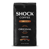 Shock Coffee Ground, The Strongest Caffeinated All-Natural Coffee, Up to 50% more Caffeine. 1 pound