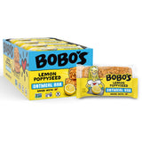 Bobo's Lemon Poppyseed Oat Bars, Simple Ingredients, Whole Grain Oats, Plant Based, Gluten Free Breakfast Bars, Non-GMO, Healthy Snacks for Adults