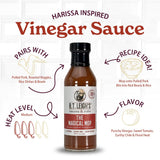 Tangy Harissa Inspired BBQ Sauce | Vegan, Gluten Free Barbecue Sauce | Made in Kentucky | All Natural, No Fillers, Small Batch, Artisan Gourmet BBQ