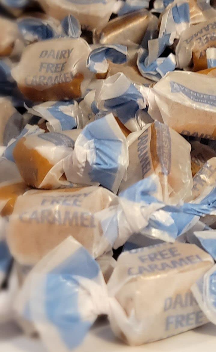 AvenueSweets - Handcrafted Dairy Free Vegan Individually Wrapped Soft Caramels - 2 x 5.2 oz Boxes - Sea Salt