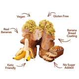 Earthside Farms Banana Bread Walnuts Snack Packs, No Sugar Added Keto Friendly Nuts, Vegan Gluten Free Non GMO Plant Protein Treat, 1oz Individual