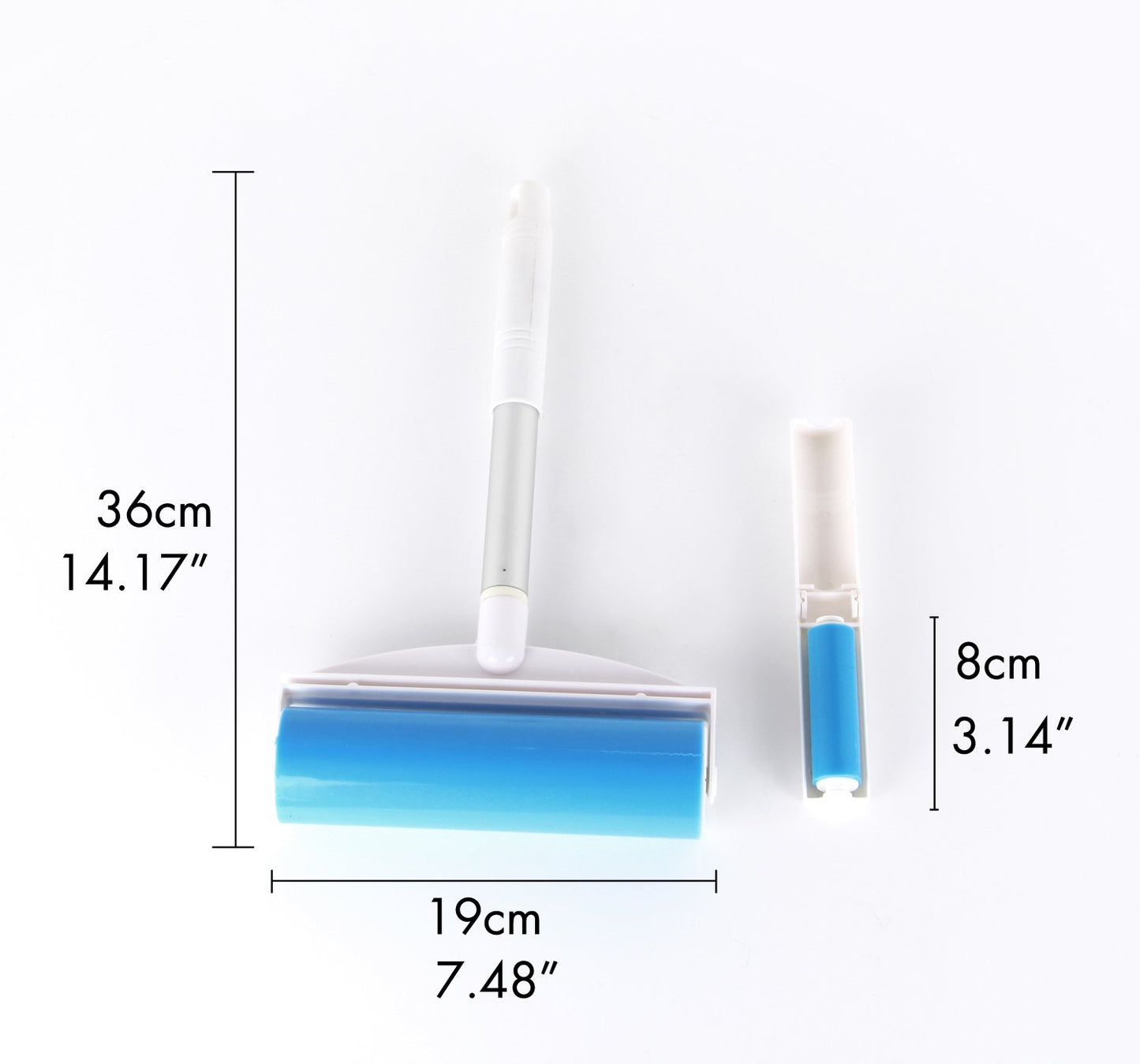 iLifeTech Reusable Lint Roller Dog Cat Hair Remover 8 Inches Wide Large Set