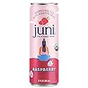 Juni Sparkling Adaptogen Drink with Ashwagandha, Lion’s Mane & Reishi Mushrooms, Zero Sugar, 5 Calories, Organic, Raspberry 12 Fl Oz