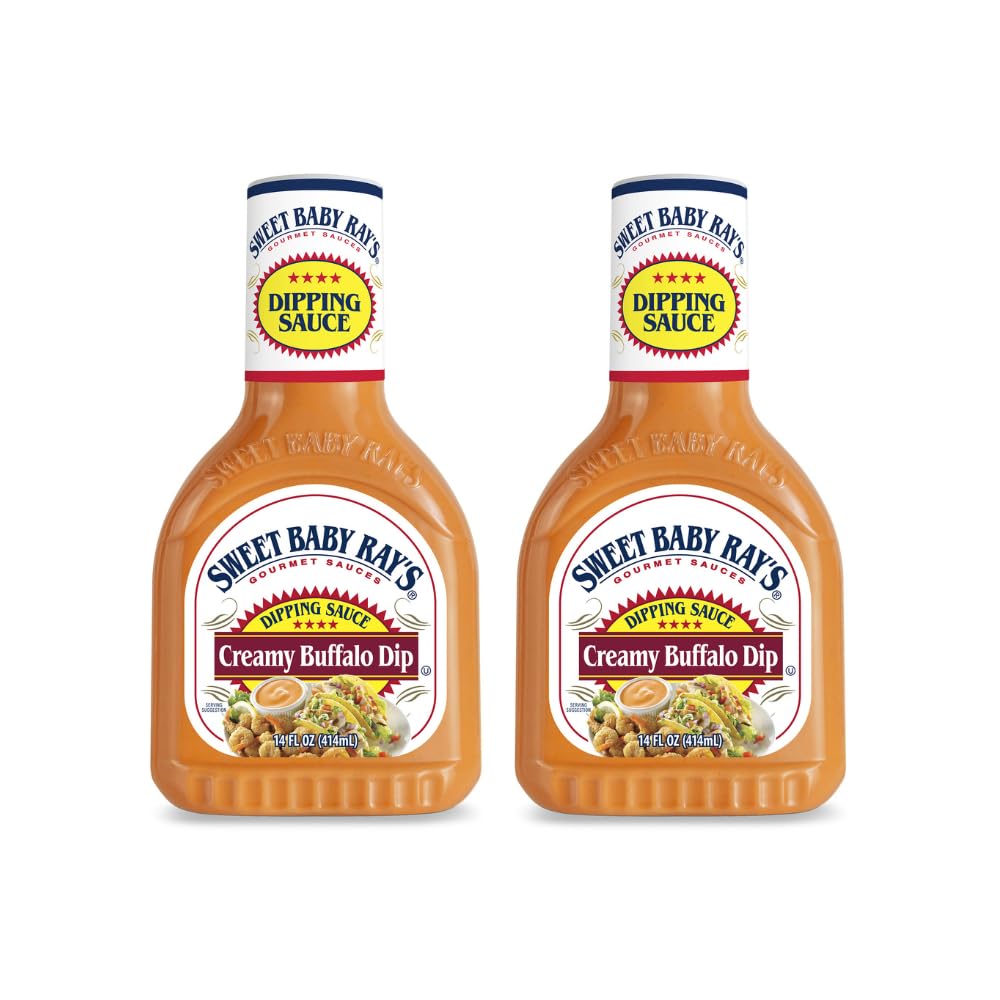 Sweet Baby Ray's Creamy Buffalo Wing Dipping Sauce (Pack of 2) 14 oz Bottles