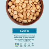 Mauna Loa Unsalted Roasted Macadamia Nuts, 7 oz Resealable Bag, Keto Friendly, Gluten Free, Premium Hawaiian Healthy Snack