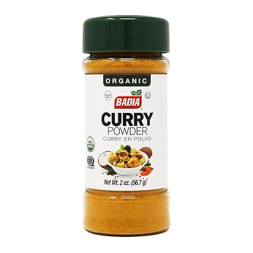 Badia Organic Curry Powder, 2 oz - Aromatic & Flavorful Blend of Spices for Cooking, Seasoning & Marinades