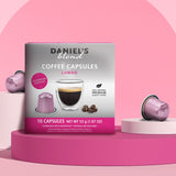 Daniels Blend Espresso Aluminum Capsules Compatible with Nespresso 120 Coffee Pods Single Server Kosher Certified Lungo