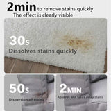 Dlmlemu 2 Pack Carpet Spot Cleaner, Sofa Spot Stain Remover, Free-wash Fabric Cleaner with Brush Head, for Sofas, Carpets, Curtains, Remove Oil