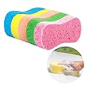 5 Pack Car Wash Sponges, 8.7" x 4.4" x 1.8" Multi-Functional Large Cleaning Sponges Kitchen Handy Wash Extra Thick Scrubber Kit