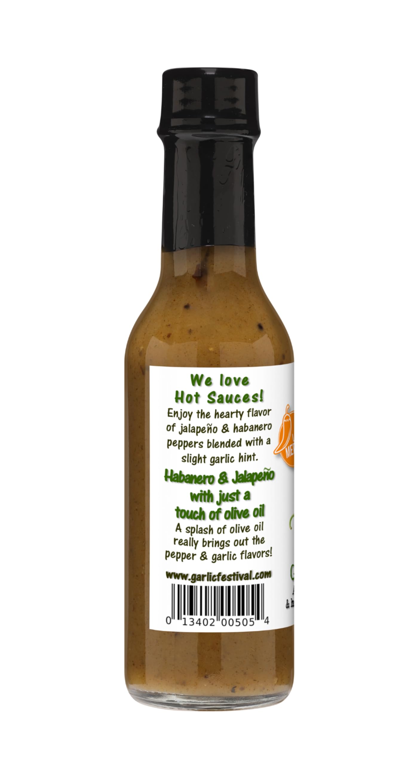 Garlic Festival Foods Garlic Green Jalapeno Hot Sauce