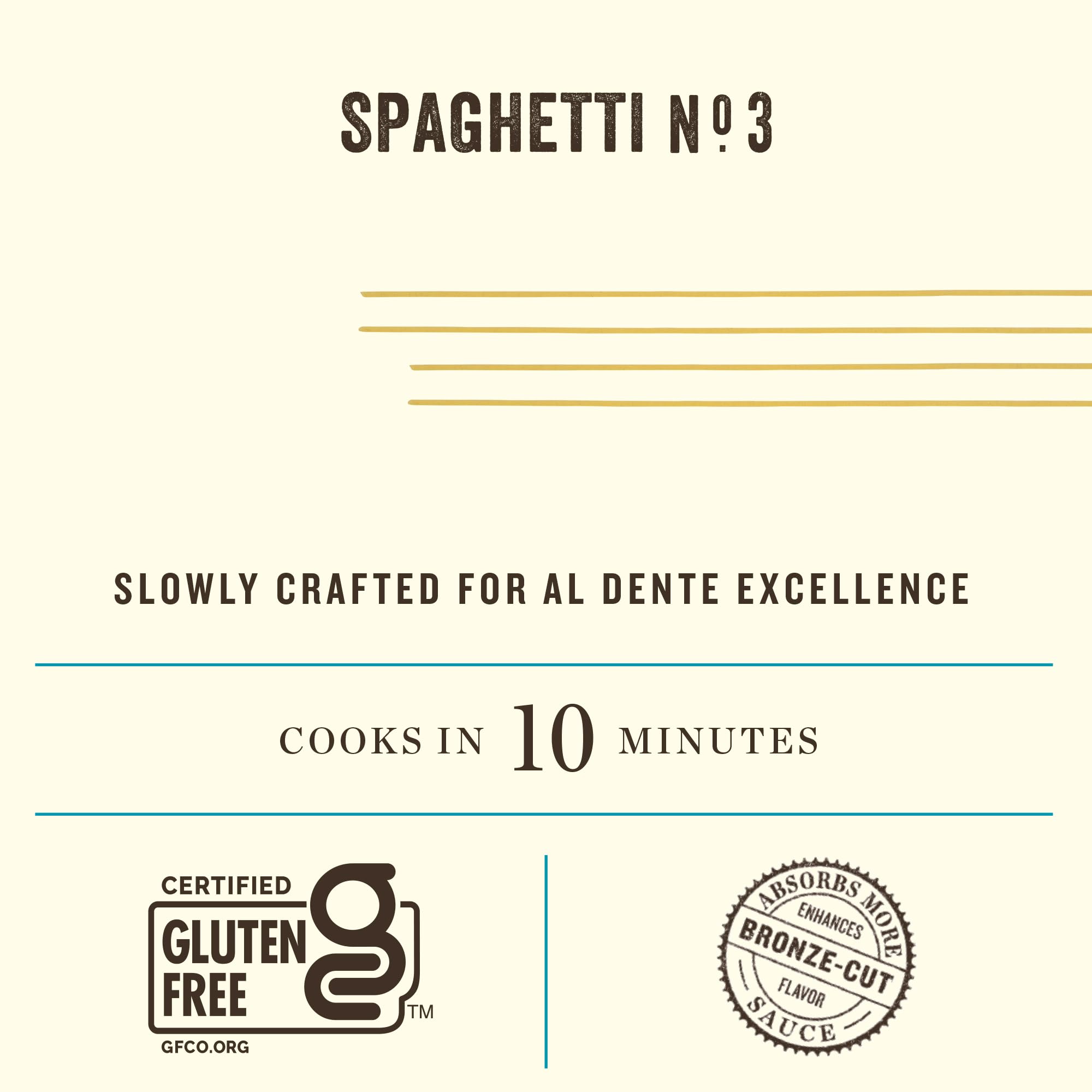 Rummo Gluten Free Spaghetti Pasta N.3 - Corn & Rice Pasta Noodles, GF Spaghetti, Thin Pasta Noodles, Italian Pasta - 12 Ounce (Pack of 1)