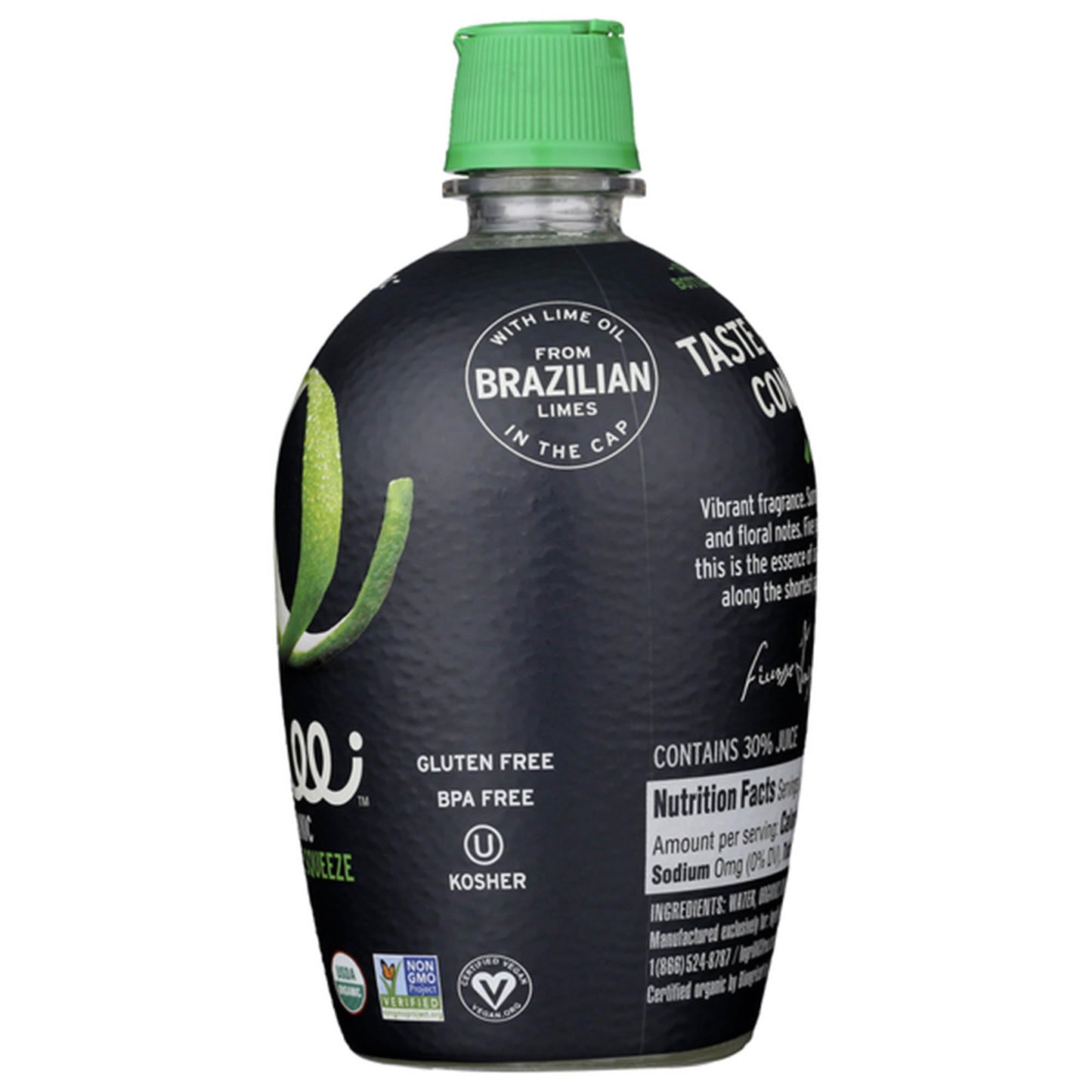 Ingrilli Organic Lime Squeeze, 7 Fl Oz Bottle (Pack of 3)