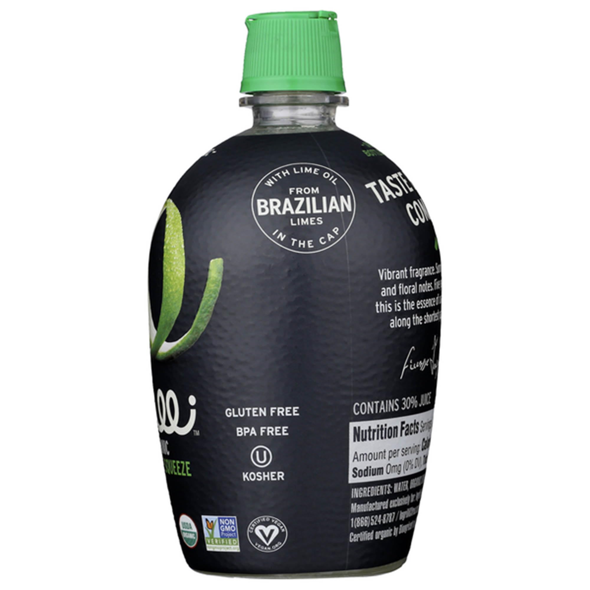 Ingrilli Organic Lime Squeeze, 7 Fl Oz Bottle (Pack of 3)