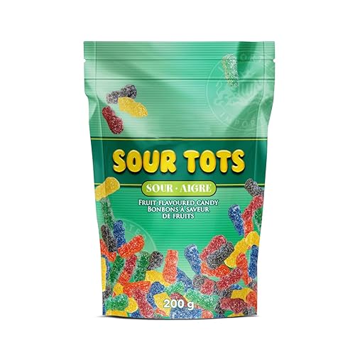 Waterbridge Sour Tots Fruit Gummy Candy, 200g/7 oz. Bag