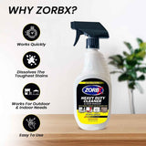 ZorbX Extra Strength Heavy Duty Cleaner and Odor Remover - Graffiti Remover - Black marker Remover - Paint and Adhesive Remover - (24 FL Oz)