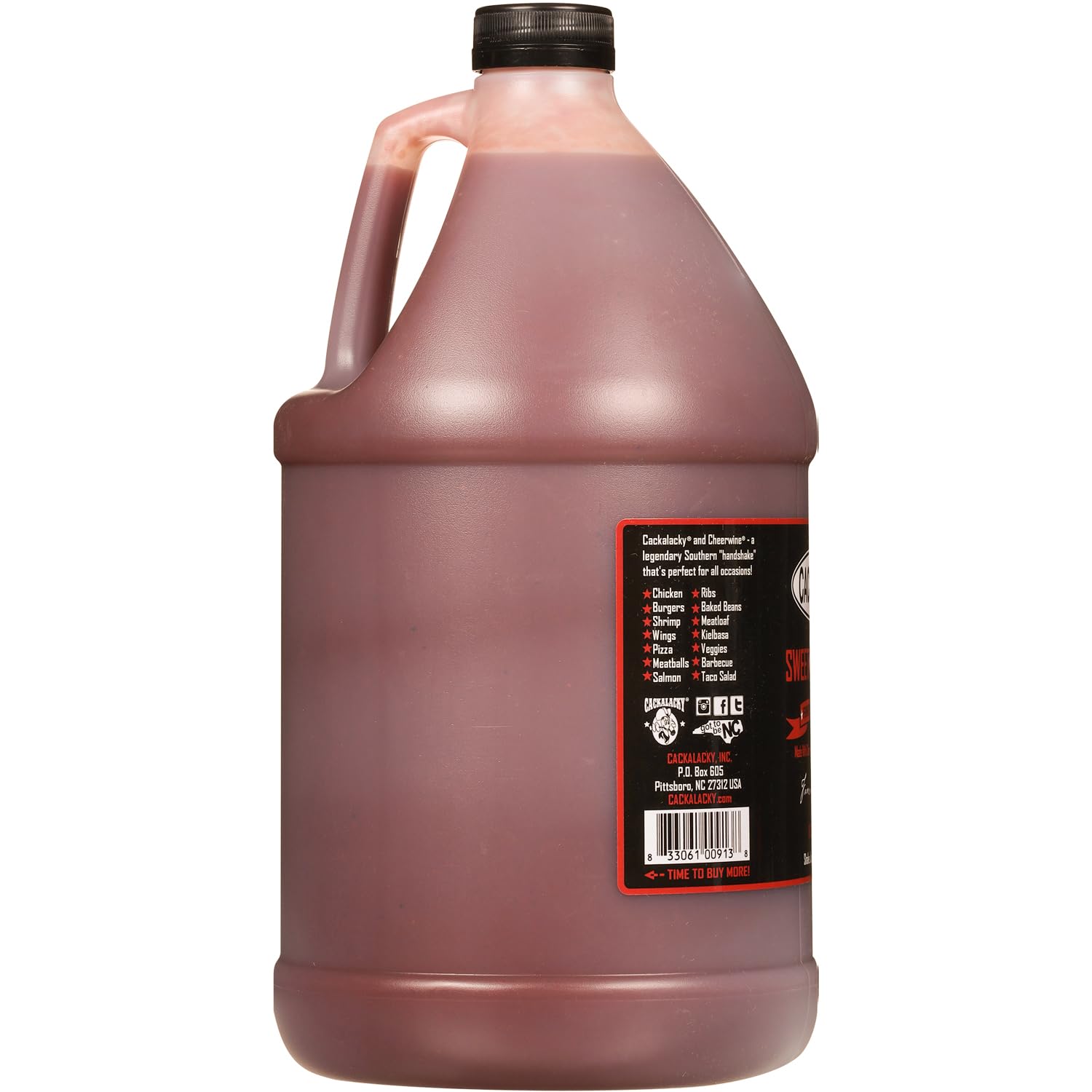 Cackalacky Cheerwine Sweet Sauce - 1 Gallon Jug - Bulk Sweet Sauce for Restaurants & Pitmasters