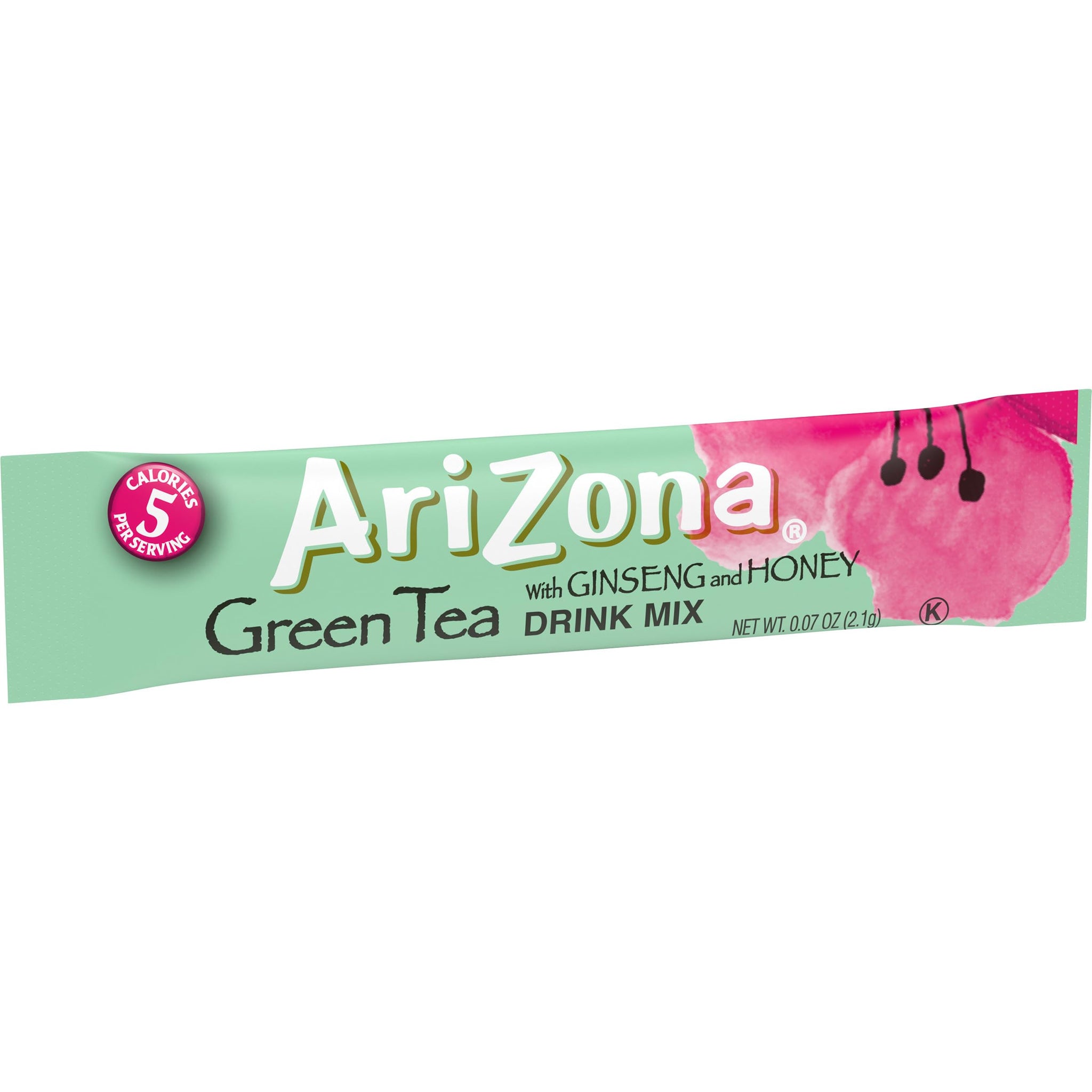 AriZona Zero Sugar Green Tea with Ginseng & Honey Powdered Drink Mix Sticks, 10 ct. Box