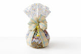 Easter Basket with Chocolate, Candy & Snacks - 8 Inch Easter Wrapped Gift Basket - Spring Holiday Treats for Family, Friends & Coworkers (Premium)