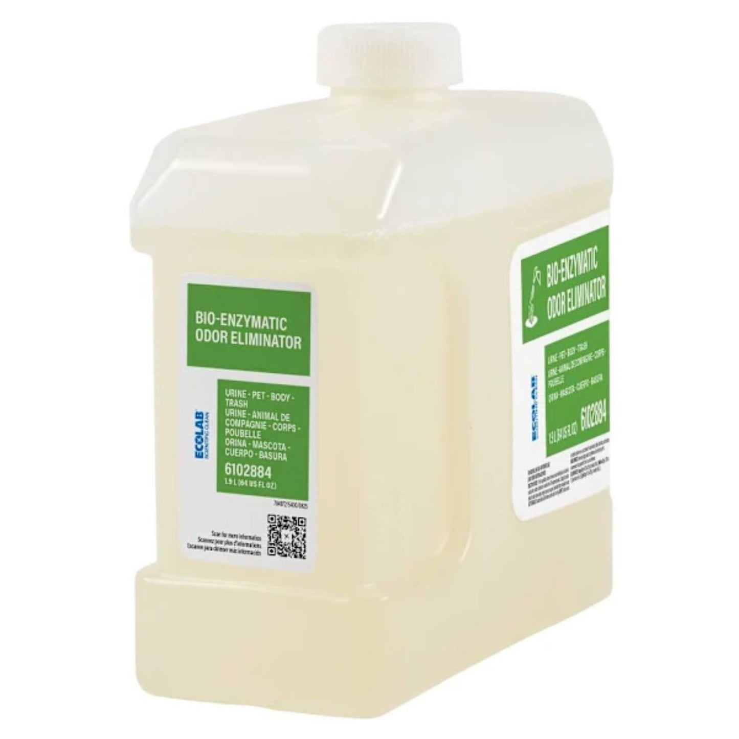 Ecolab Scientific Clean Bio-Enzymatic Odor Eliminator - 1.9 L pack Of 1