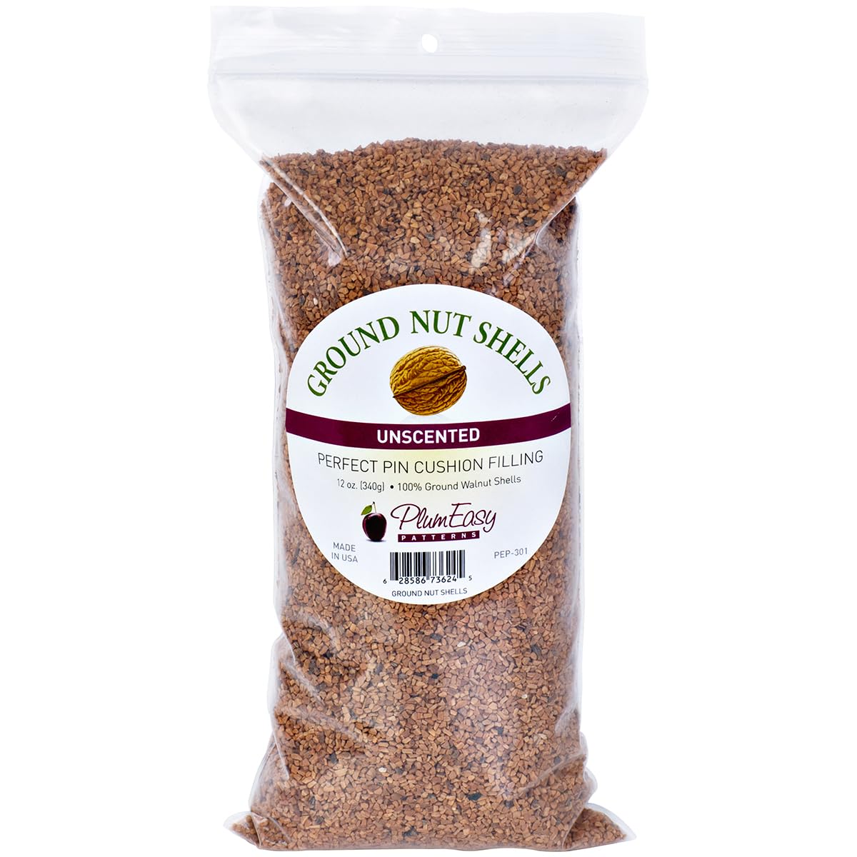 Ground Walnut Shells by Plum Easy Patterns - 11 oz Bag