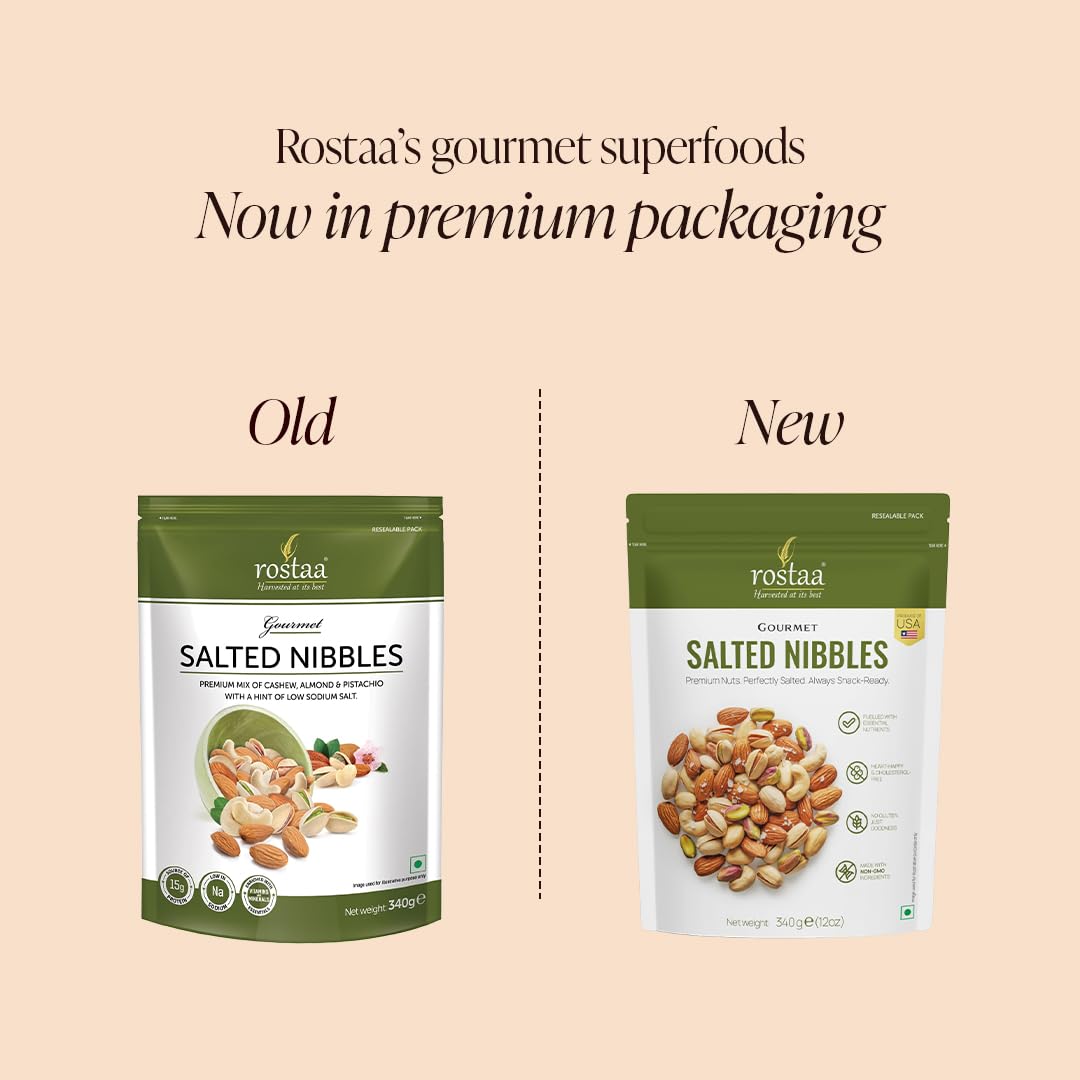 Rostaa Salted Mix, Premium Mix With Hint Of Salt, 340G