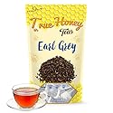 True Honey Earl Grey Tea Bags - Honey Crystals Blended in Every Sachet - Positive Immune Support - All Natural Organic Herbal Caffeinated Tea Bag 24