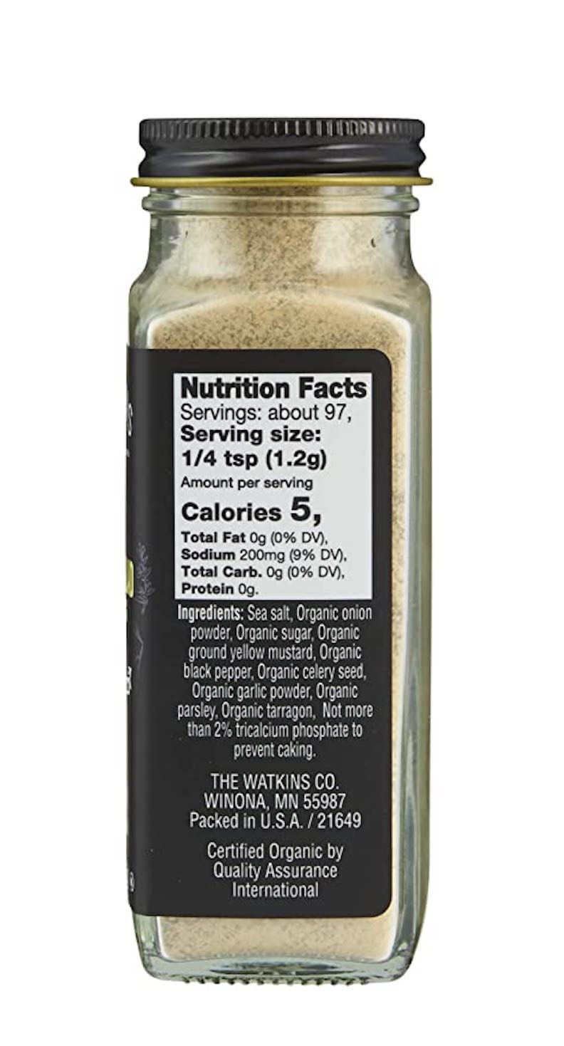 Watkins Gourmet Organic Spice Jar, Potato Salad Seasoning, Non-GMO, Kosher, 4.1 oz. Bottle, 1-Pack