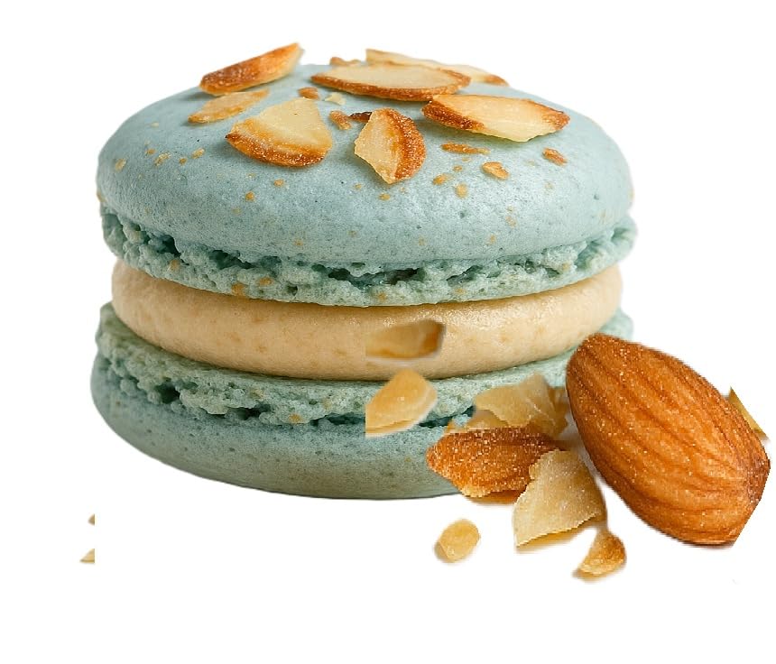 LeilaLove Macarons 15 Blue and white Macarons