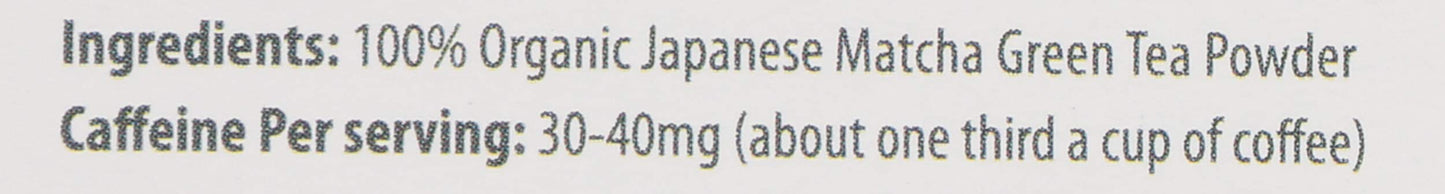 Jade Leaf Matcha, Matcha Japanese Ceremonial Grade Organic, 7 Count, 7 Gram