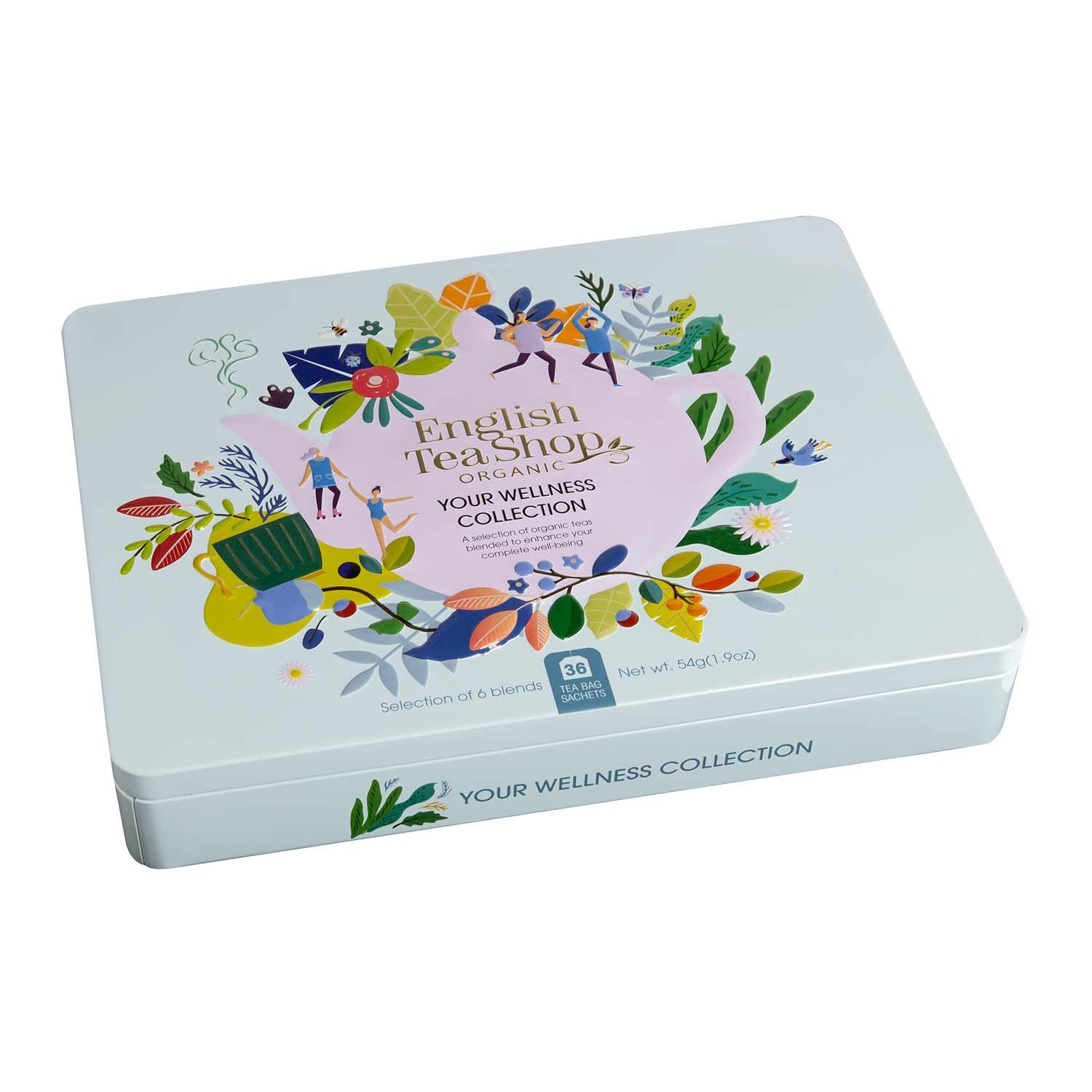 English Tea Shop - Your Wellness Collection- Gift Tin - 36 Tea Bag Sachets, 54g